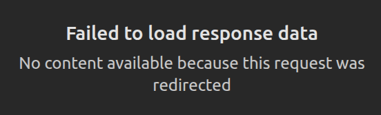 Le navigateur ne nous donne pas le corps de ces réponses...